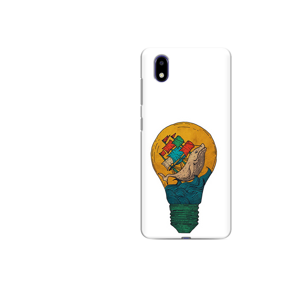 

Чехол MyPads Tocco для ZTE Blade A31 Lite кит в лампочке с парусами (PT162823.461.387), Прозрачный, Tocco