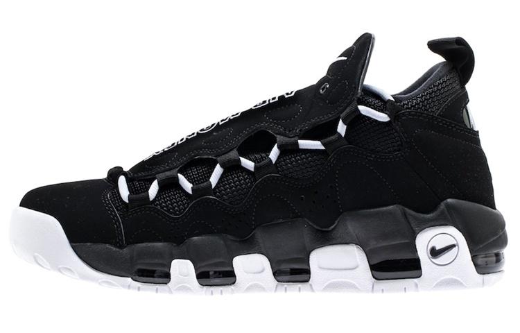 

Кроссовки унисекс Nike Air More Money Black White черные 45 EU, Черный, Air More Money Black White