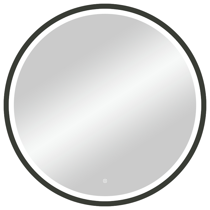 фото Зеркало континент style d 800 злп2254 с подсветкой черное с сенсорным выключателем