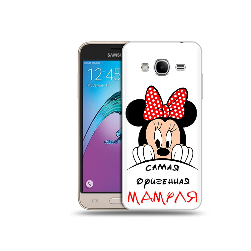 

Чехол MyPads Tocco для Samsung Galaxy J3 (2016) Самая лучшая мамуля Мини Маус, Прозрачный, Tocco