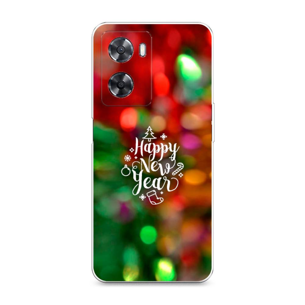 

Чехол для Oppo A57 4G/A77 4G/A77s 4G/A57s "Новый Год на елке", Зеленый;красный;желтый, 2510350-5