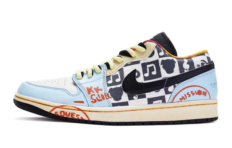 

Кеды унисекс Jordan Air Jordan 1 Low GS разноцветные 38.5 EU, Разноцветный, Air Jordan 1 Low GS