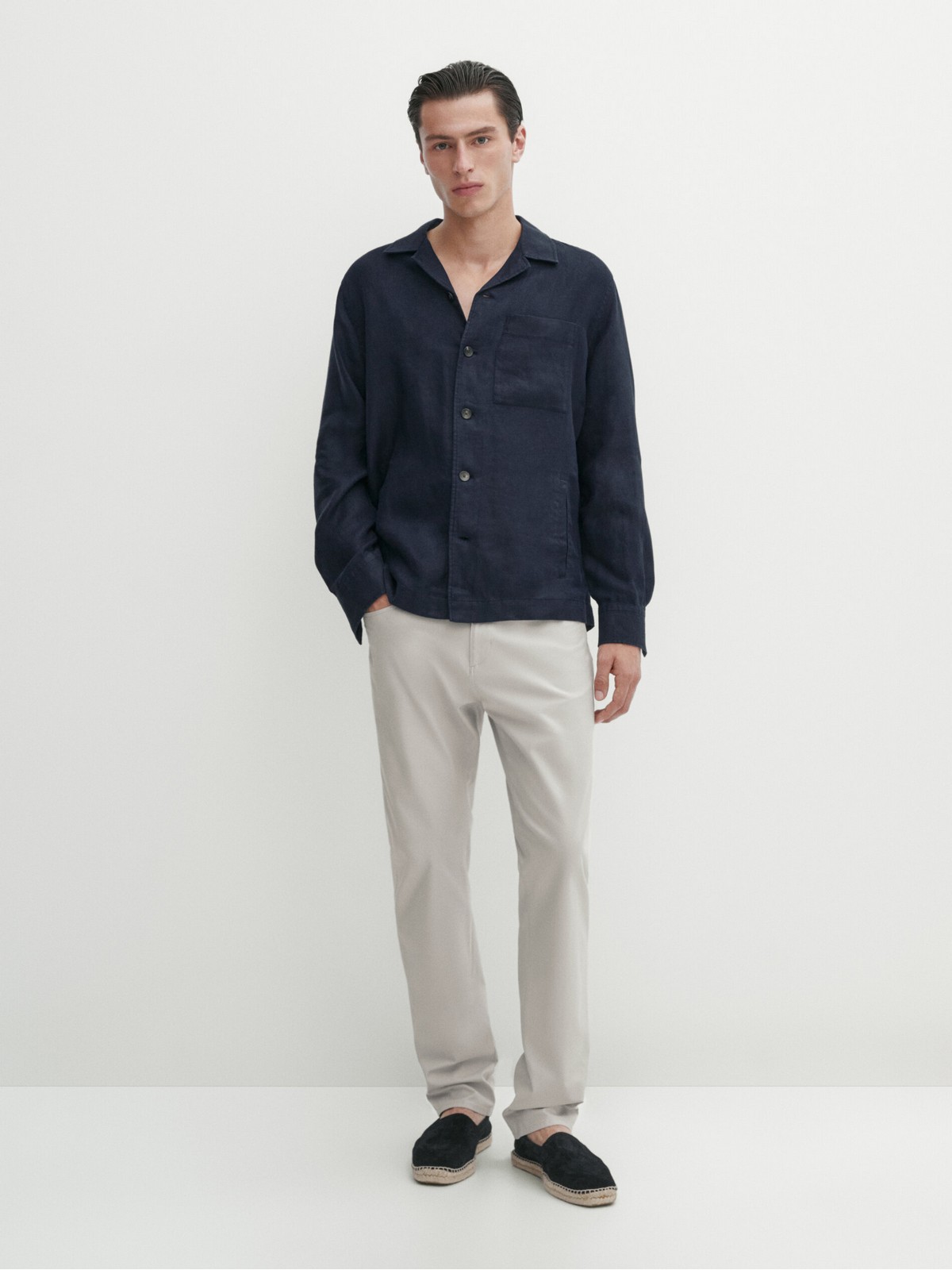 

Джинсы мужские Massimo Dutti 0042/064-I2024 бежевые 34, Бежевый, 0042/064-I2024