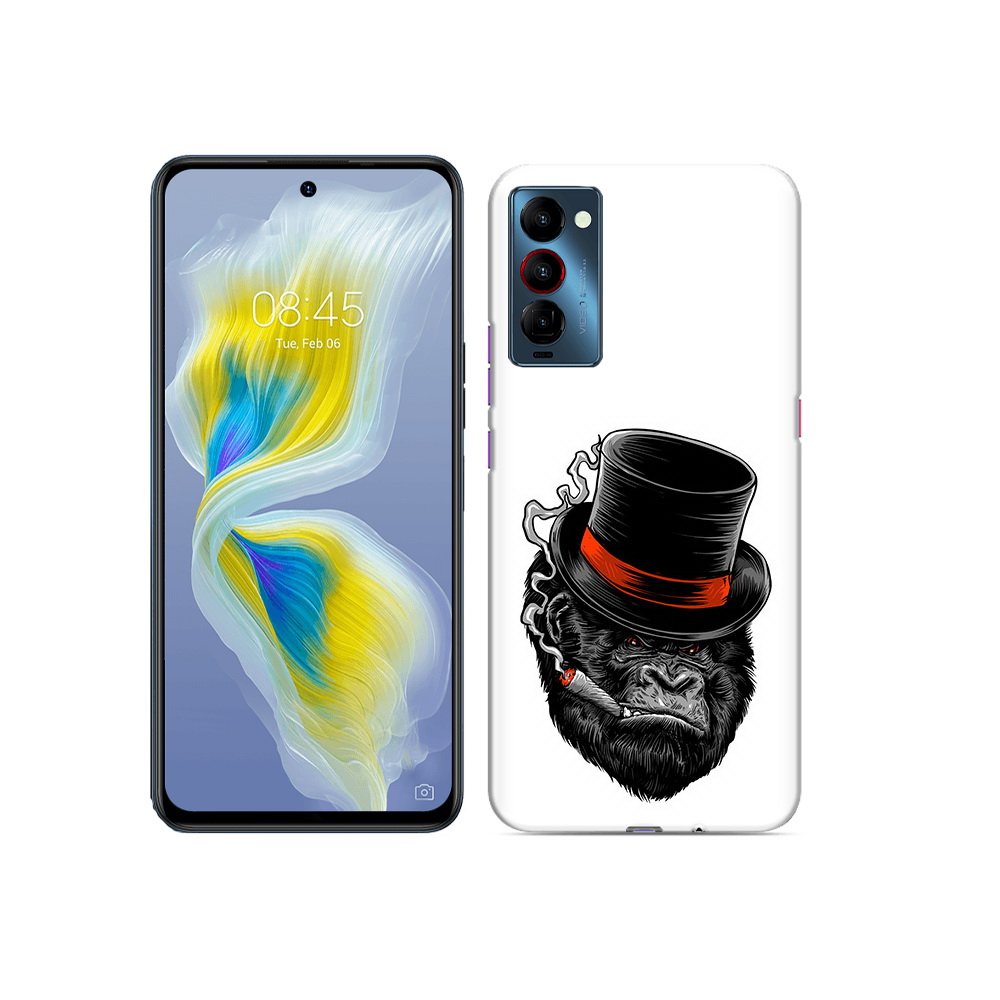 

Чехол MyPads Tocco для Tecno Camon 18 дизайнерская горилла, Прозрачный, Tocco