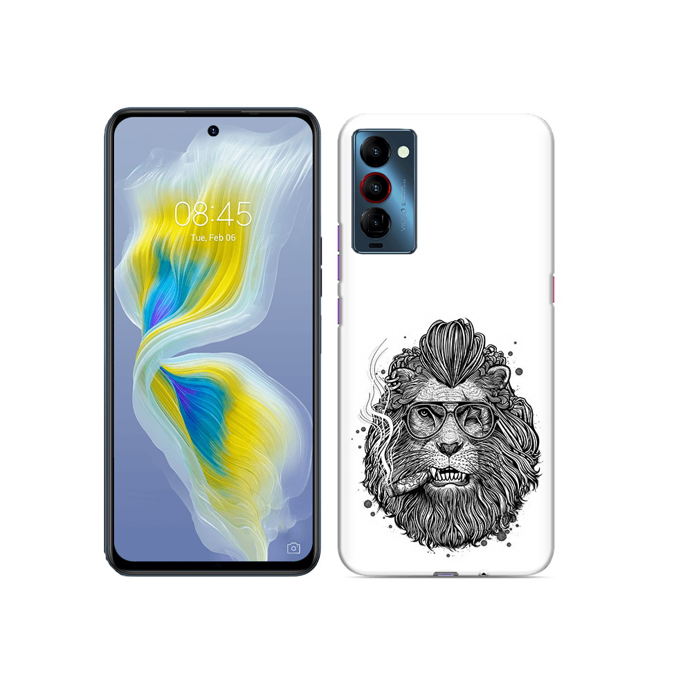 

Чехол MyPads Tocco для Tecno Camon 18 курящий лев, Прозрачный, Tocco