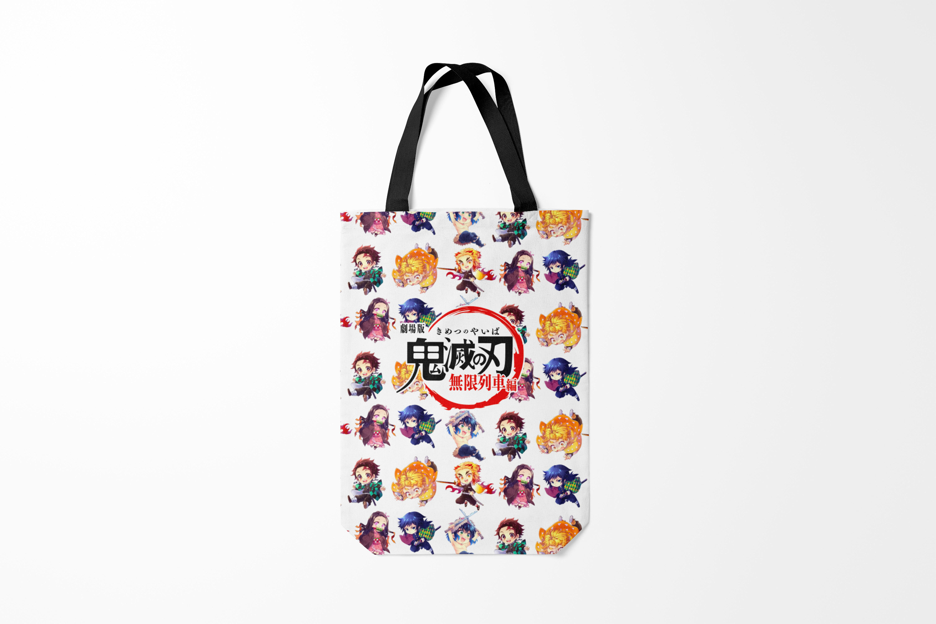 

Сумка шoппер унисекс Burnettie Клинок рассекающий демонов, белый, Клинок рассекающий демонов