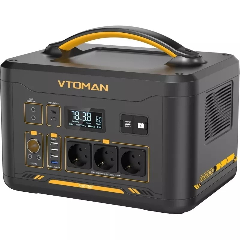

Портативная автономная электростанция VTOMAN 2200Вт 1548Wh 703600mAh, PB-22