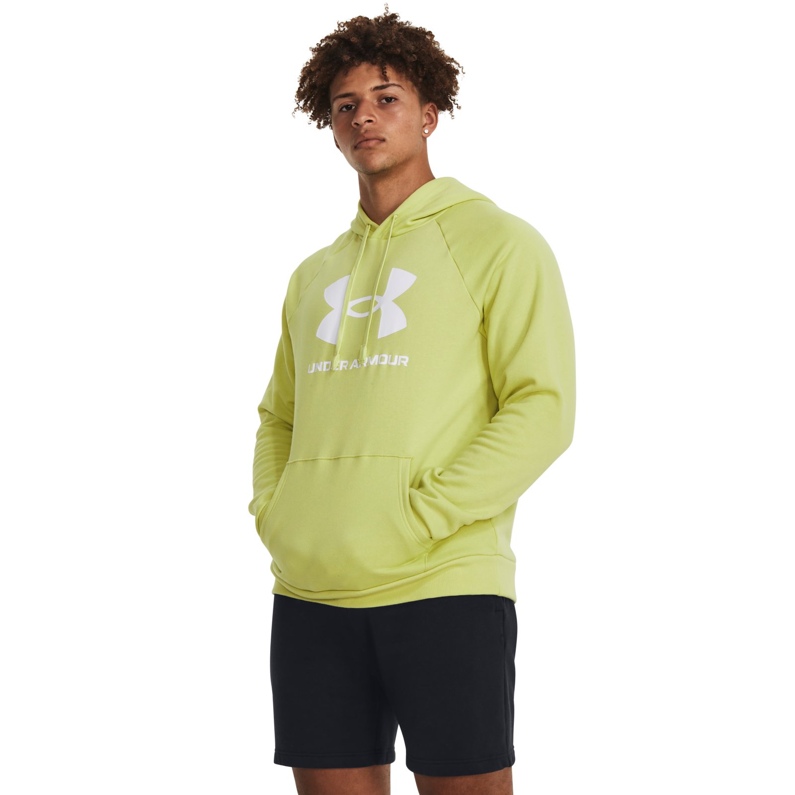 Худи мужское Under Armour Ua Rival Fleece Logo Hd желтое XS UNDER ARMOUR желтый