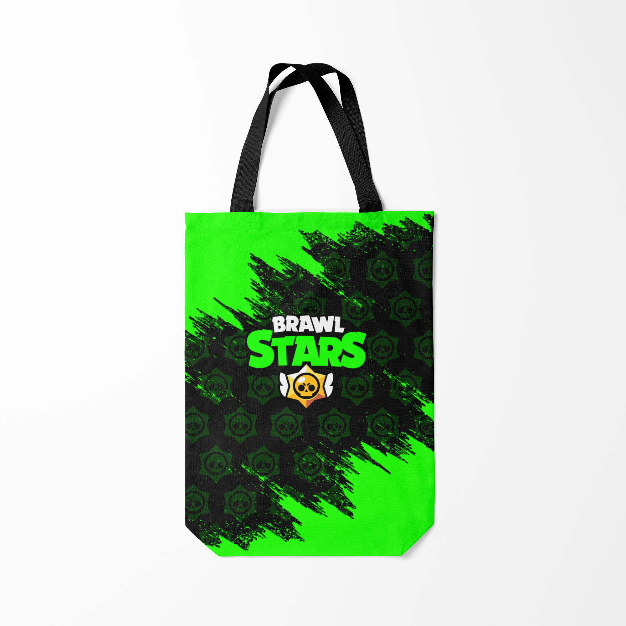 

Сумка шoппер унисекс Burnettie BRAWL STARS, черный; зеленый, BRAWL STARS