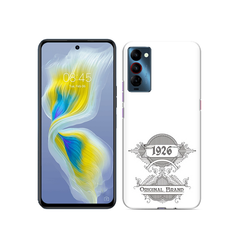 

Чехол MyPads Tocco для Tecno Camon 18 логотип черно белый, Прозрачный, Tocco