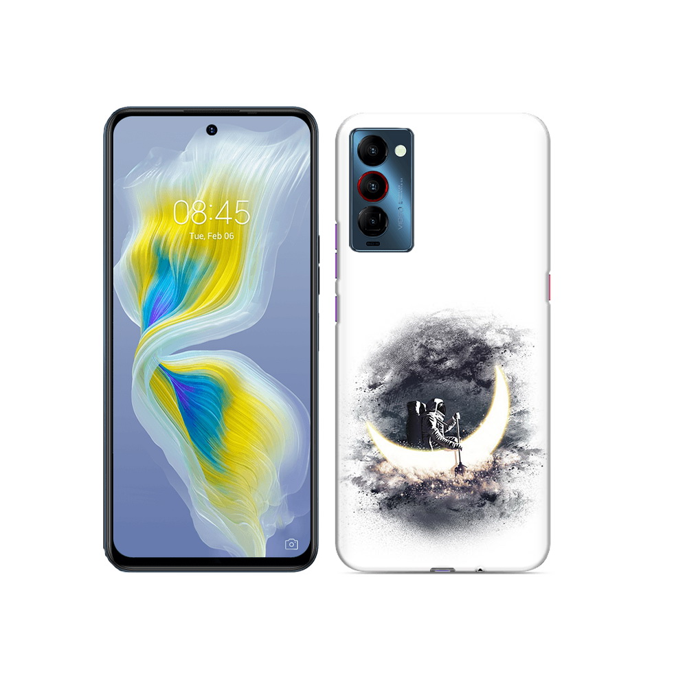 

Чехол MyPads Tocco для Tecno Camon 18 лунный путешественник, Прозрачный, Tocco