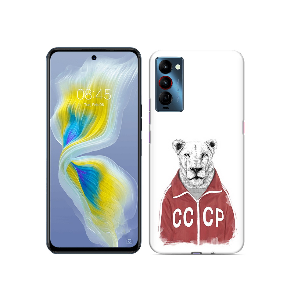 

Чехол MyPads Tocco для Tecno Camon 18 львица ссср, Прозрачный, Tocco
