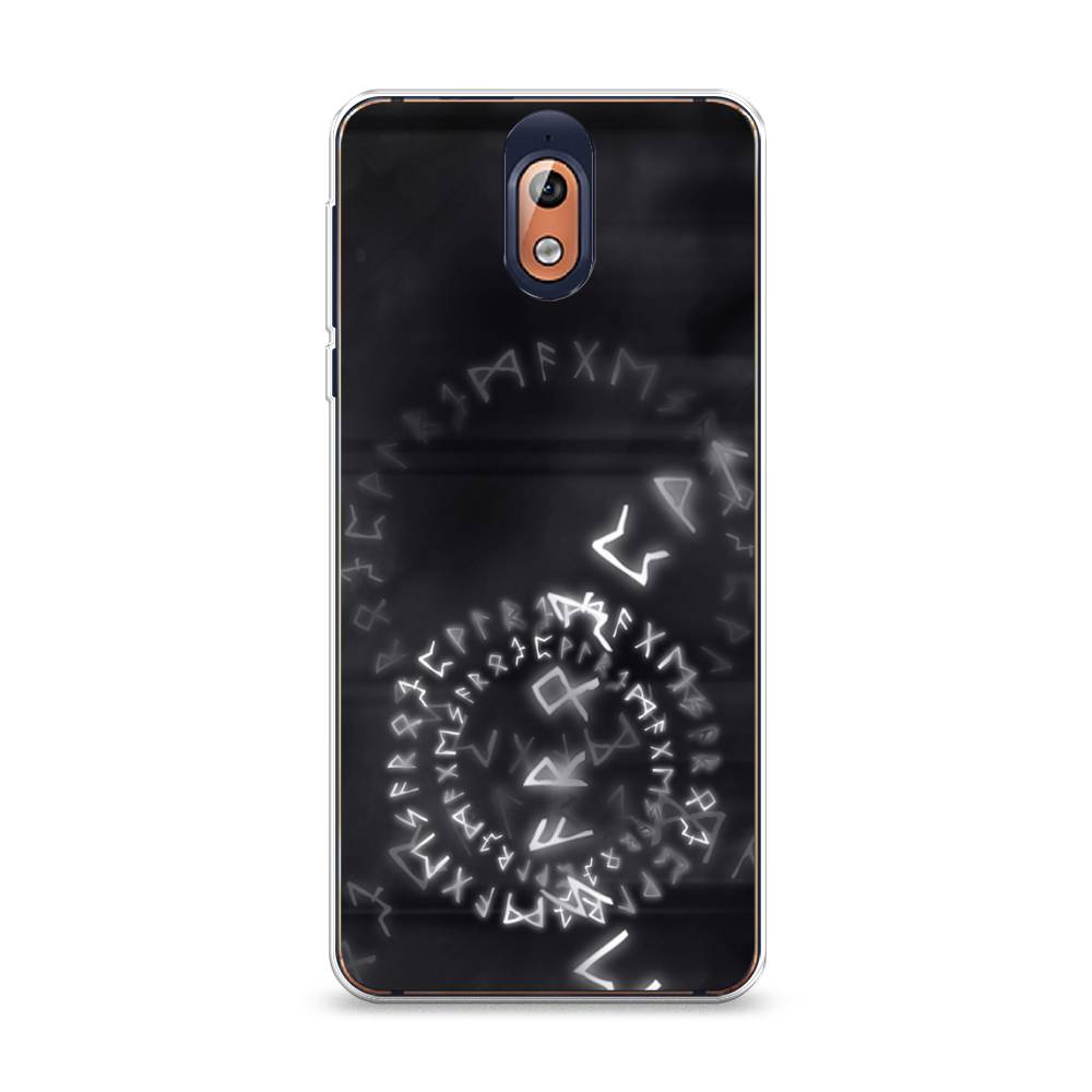 

Чехол на Nokia 3.1 "Руны", Серый;черный, 121650-3