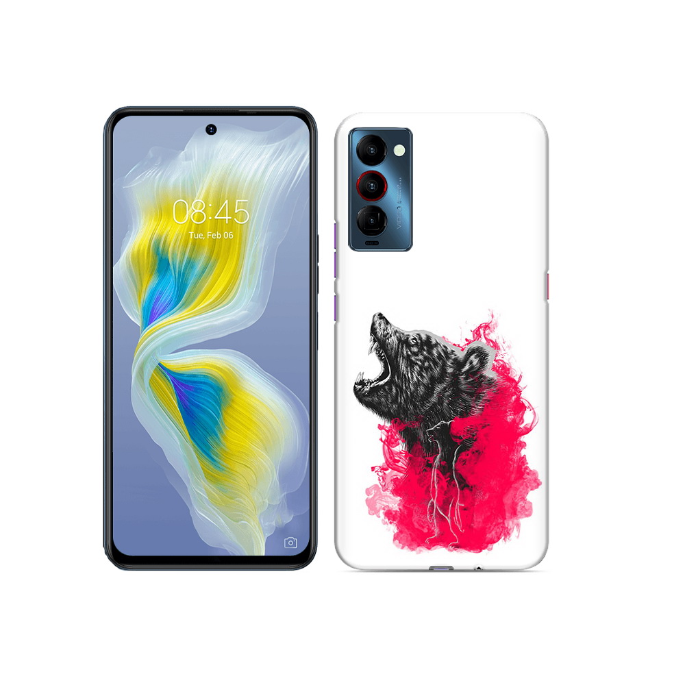 

Чехол MyPads Tocco для Tecno Camon 18 медведь в дымке, Прозрачный, Tocco