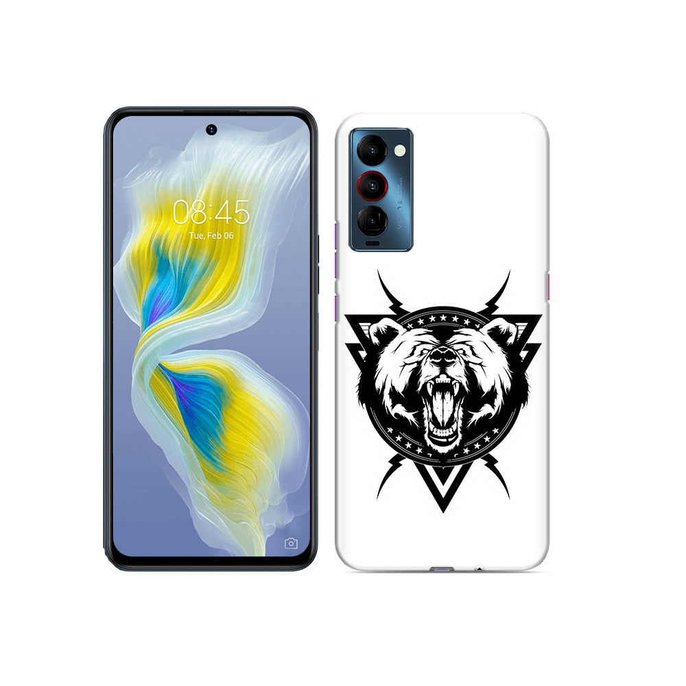 

Чехол MyPads Tocco для Tecno Camon 18 медведь в треугольнике, Прозрачный, Tocco