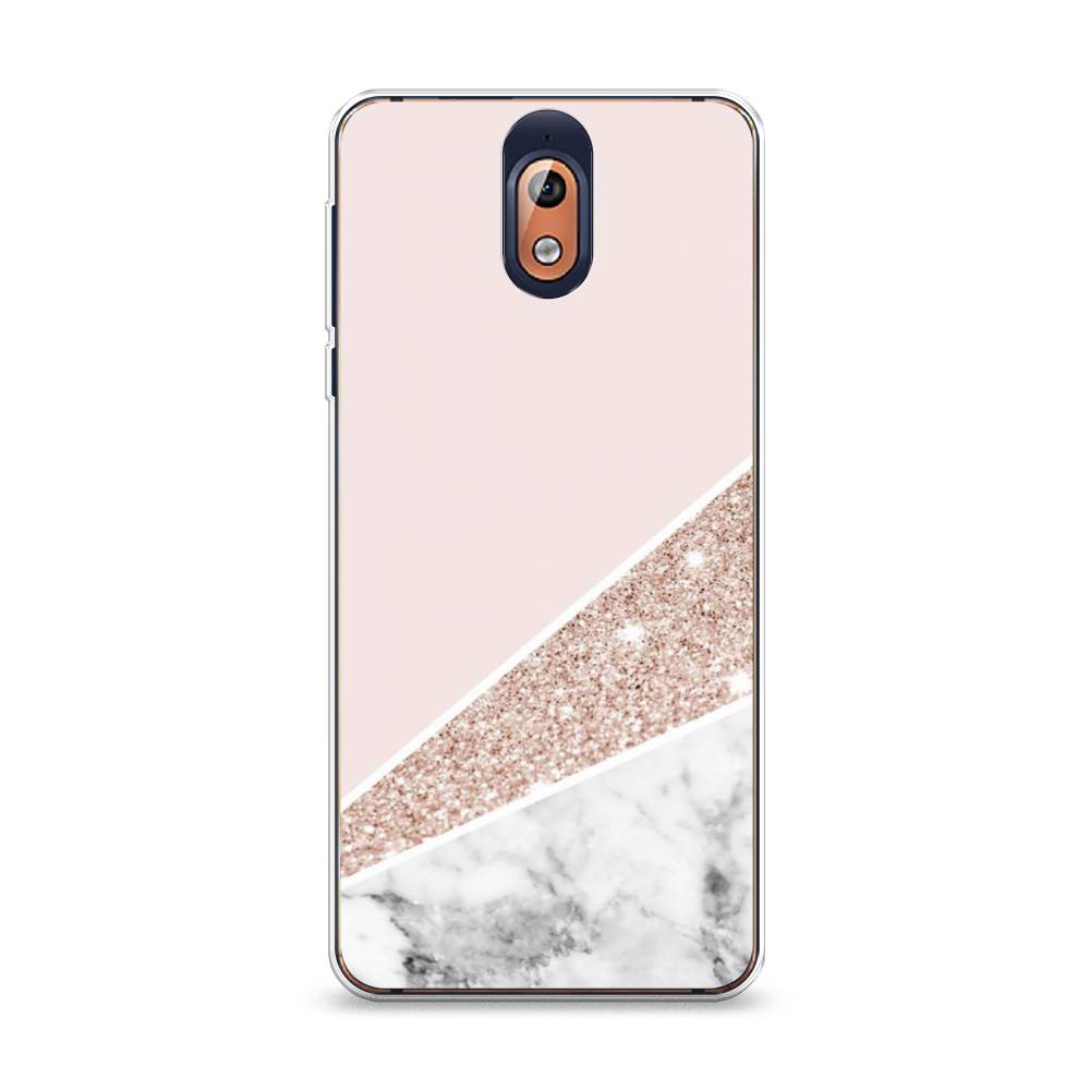 

Чехол на Nokia 3.1 "Блестящий розовый мрамор", 121650-3