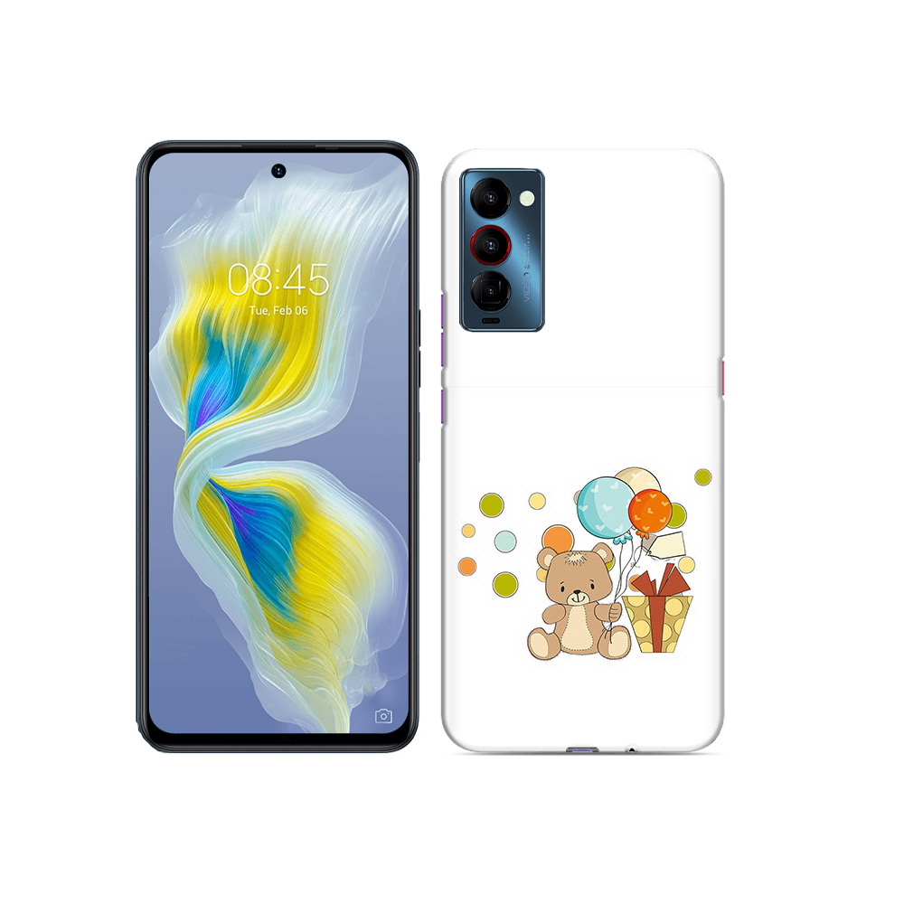 

Чехол MyPads Tocco для Tecno Camon 18 медвеженок с подарком, Прозрачный, Tocco