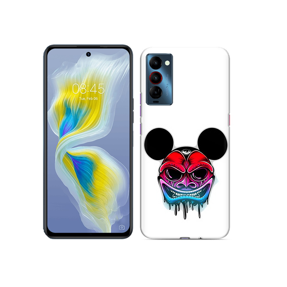 

Чехол MyPads Tocco для Tecno Camon 18 микки в маске, Прозрачный, Tocco