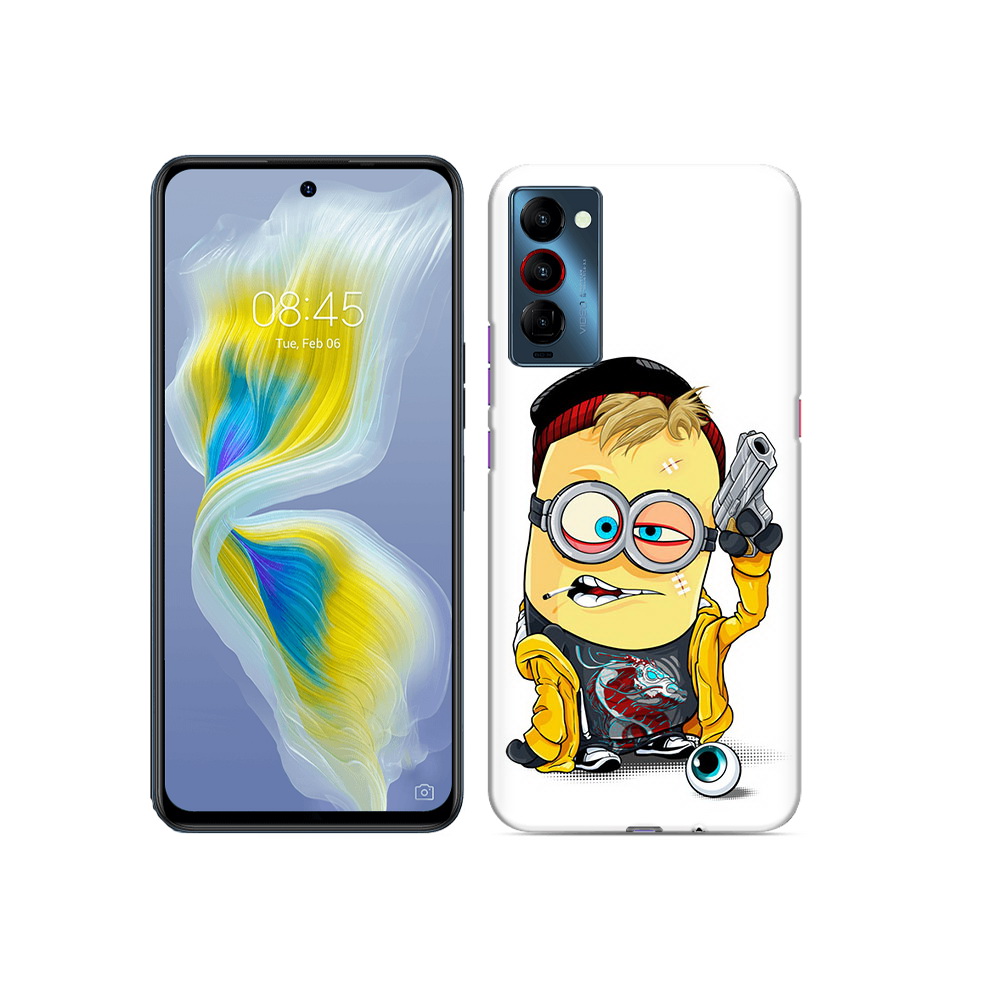 

Чехол MyPads Tocco для Tecno Camon 18 миньон бандит, Прозрачный, Tocco