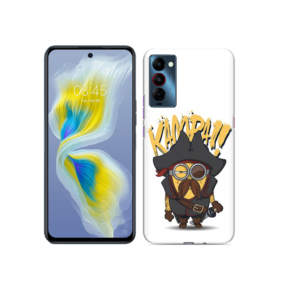 

Чехол MyPads Tocco для Tecno Camon 18 миньон пират, Прозрачный, Tocco