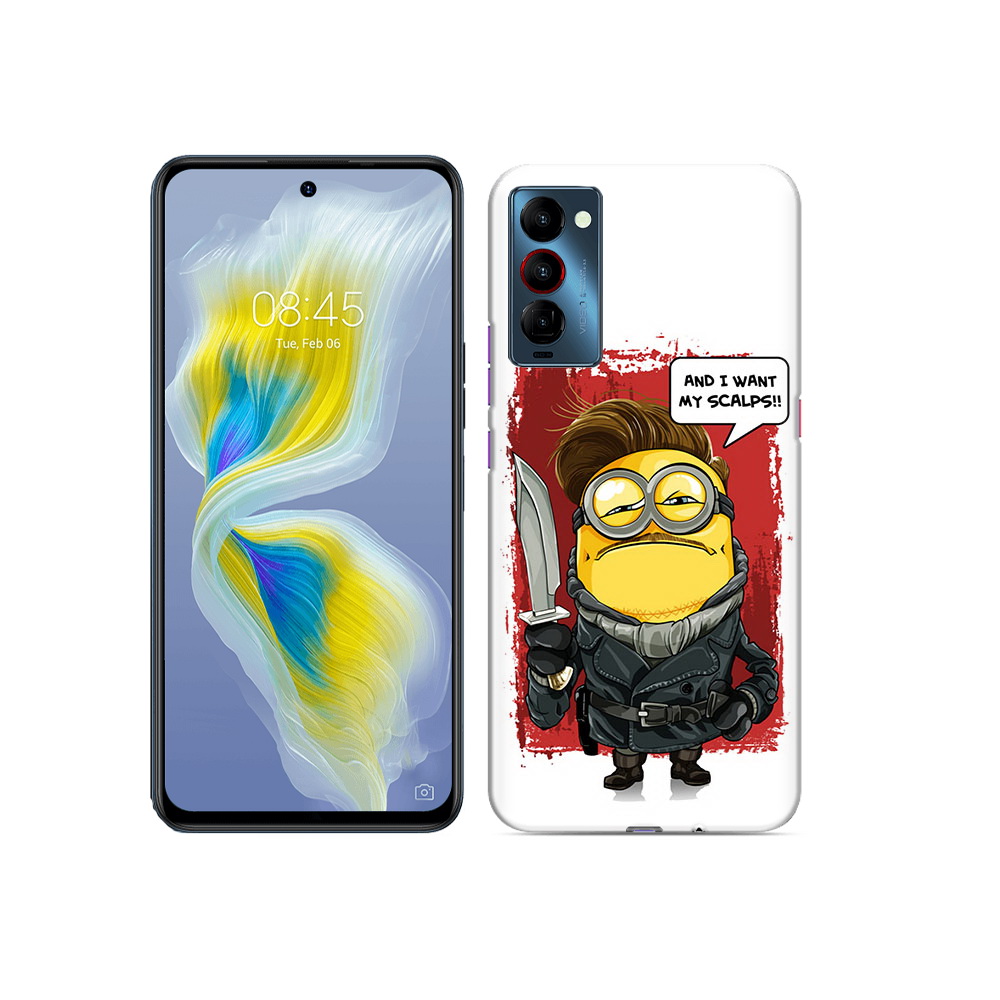

Чехол MyPads Tocco для Tecno Camon 18 миньон убийца, Прозрачный, Tocco