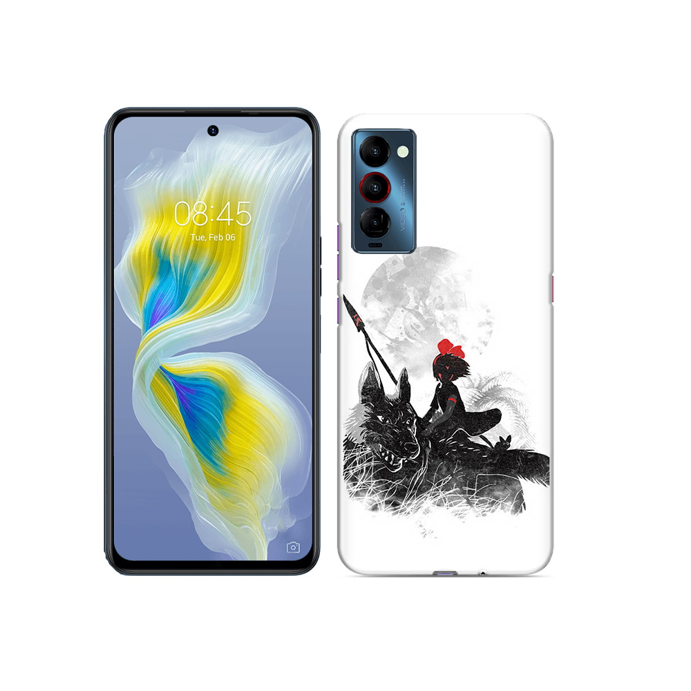 

Чехол MyPads Tocco для Tecno Camon 18 мононоке, Прозрачный, Tocco