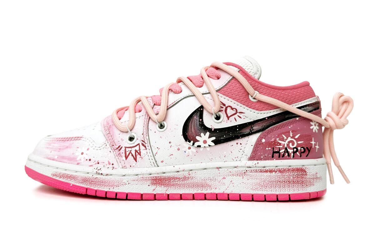 

Кеды унисекс Jordan Air Jordan 1 Low GS розовые 38 EU, Розовый, Air Jordan 1 Low GS