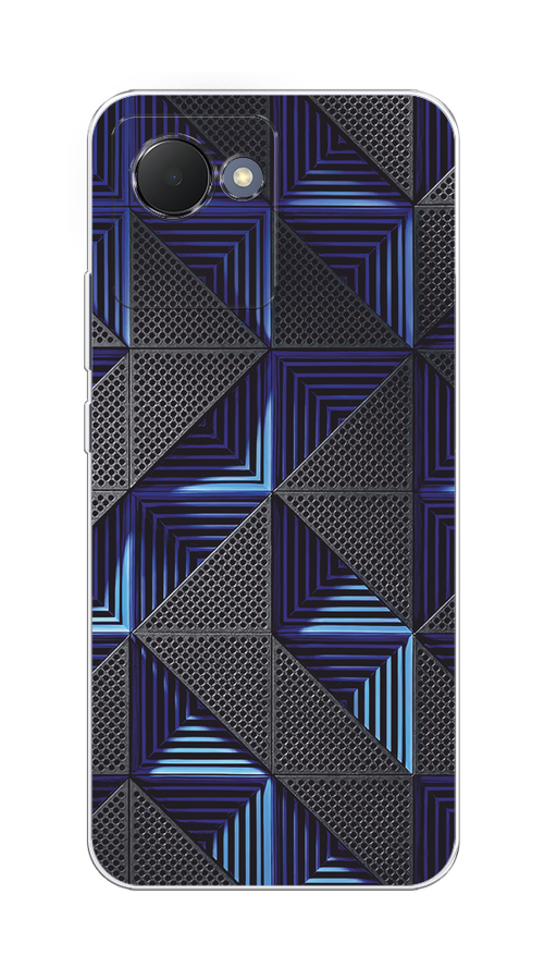 

Чехол на Realme Narzo 50i Prime "IBM", Серый;синий, 2510650-3