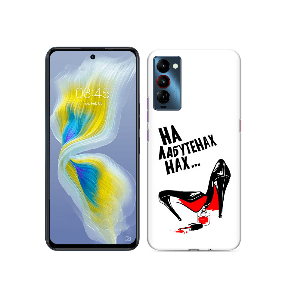 

Чехол MyPads Tocco для Tecno Camon 18 на лабутенах, Прозрачный, Tocco