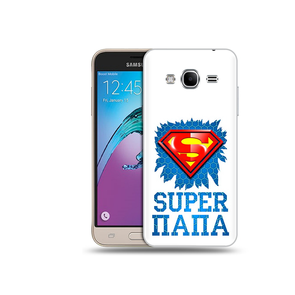 

Чехол MyPads Tocco для Samsung Galaxy J3 (2016) Супер Папа (PT29089.580.165), Прозрачный, Tocco