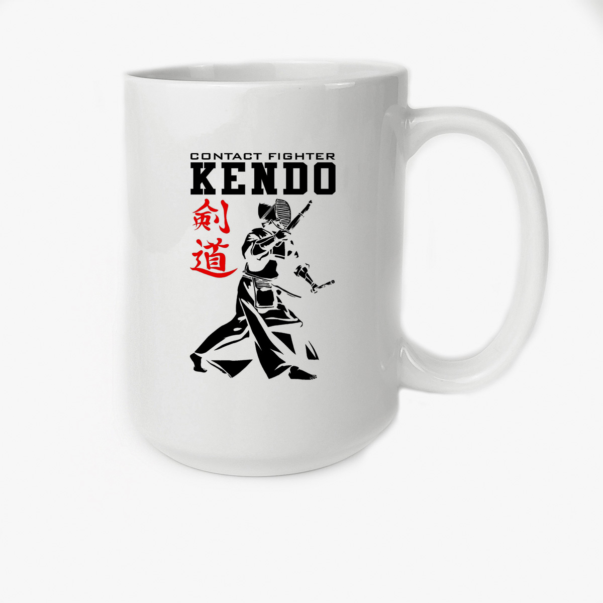 

Кружка Высокая CoolPodarok Contact fighter kendo Кендо