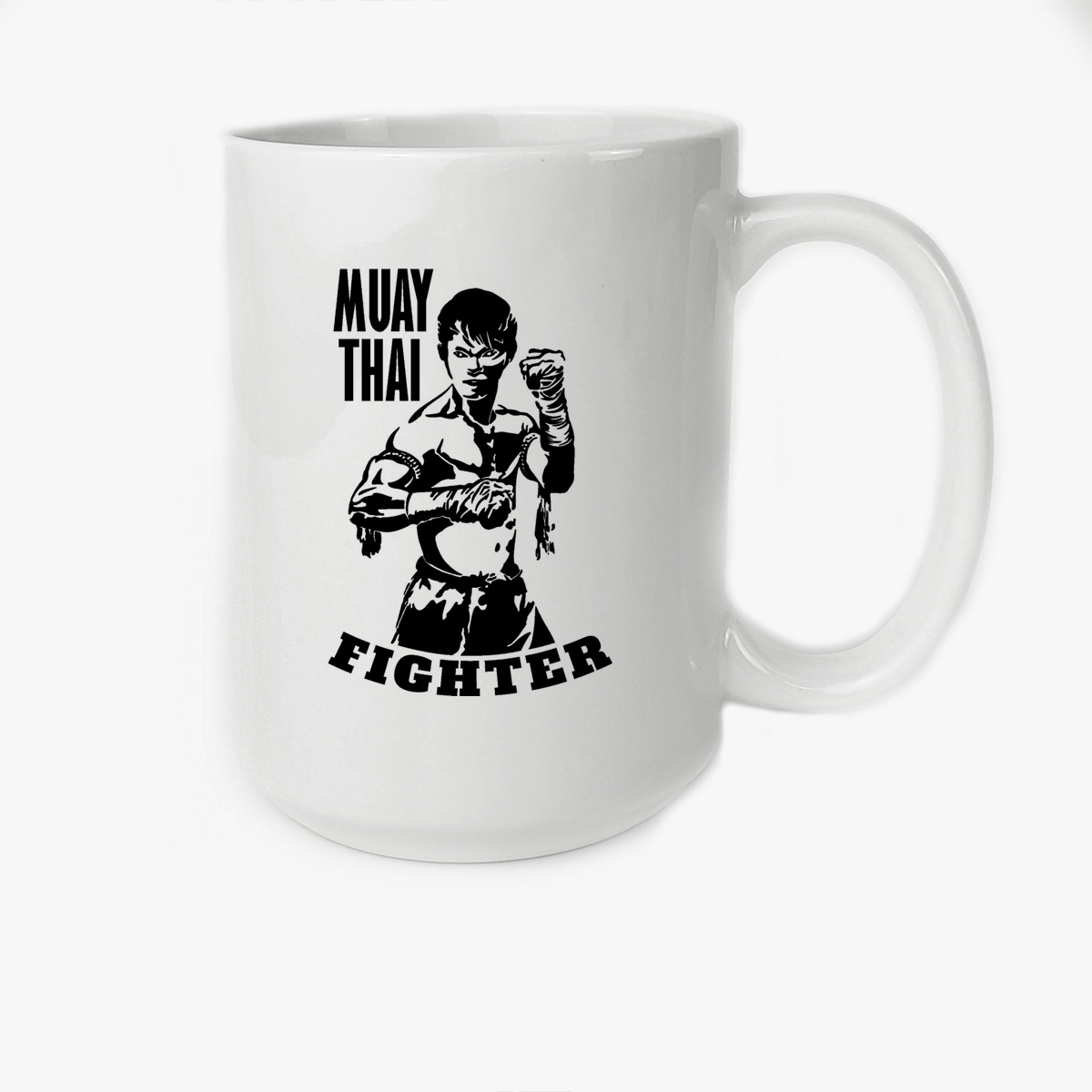 фото Кружка высокая coolpodarok muay thai fighter боец тайского бокса