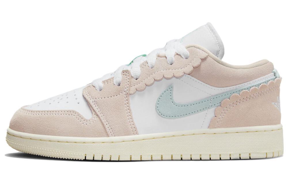 

Кеды унисекс Jordan Air Jordan 1 Low GS бежевые 39 EU, Бежевый, Air Jordan 1 Low GS