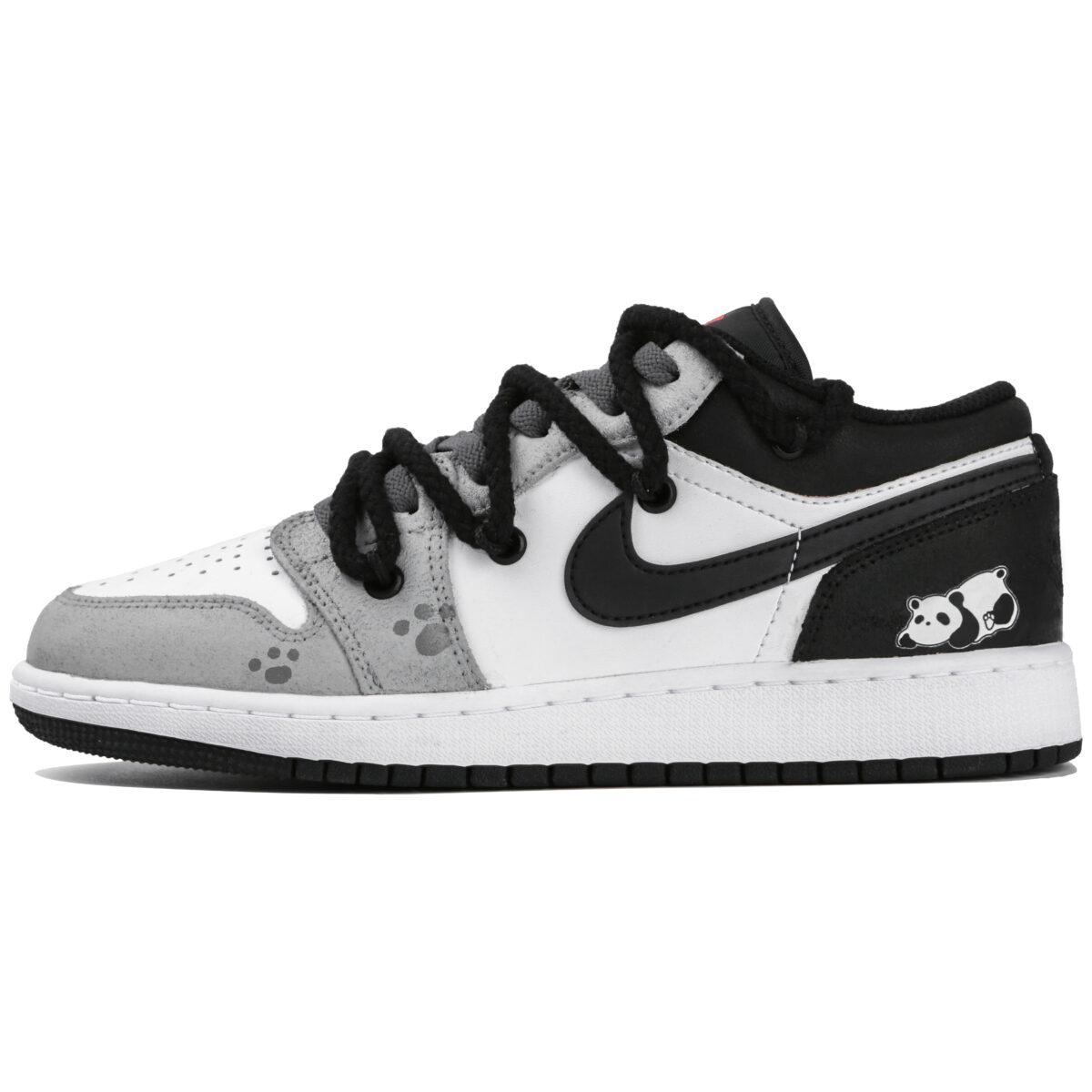 

Кеды унисекс Jordan Air Jordan 1 Low GS серые 35.5 EU, Серый, Air Jordan 1 Low GS