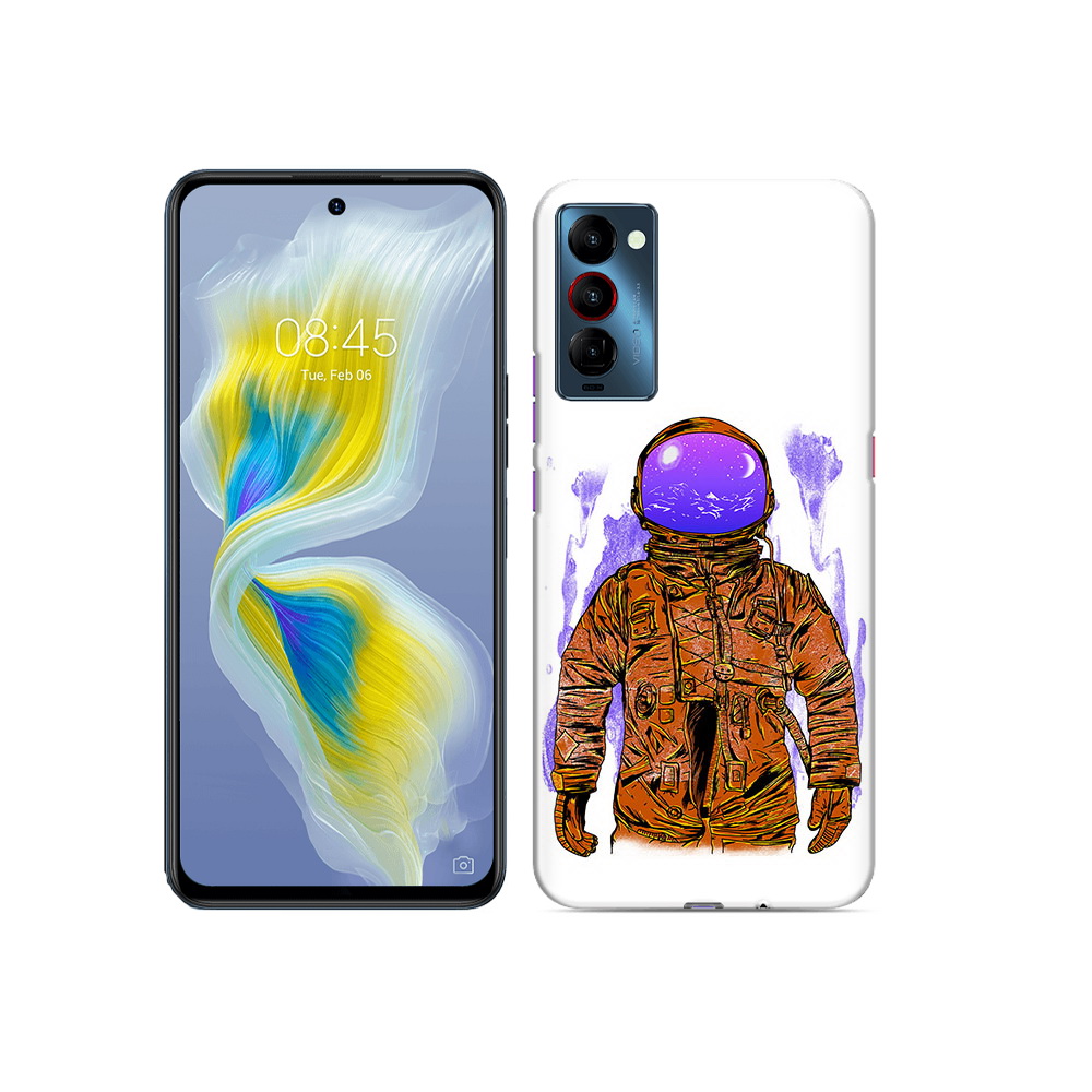 

Чехол MyPads Tocco для Tecno Camon 18 нарисованный мужчина в скафандре, Прозрачный, Tocco
