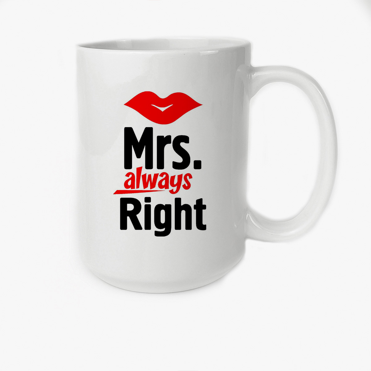 фото Кружка высокая coolpodarok mrs always right миссис всегда права