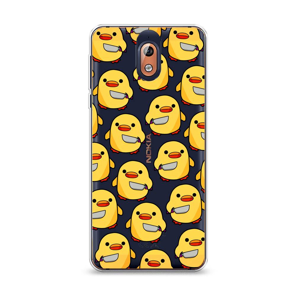 

Чехол на Nokia 3.1 "Утка с ножом", Прозрачный;желтый;оранжевый, 121650-1