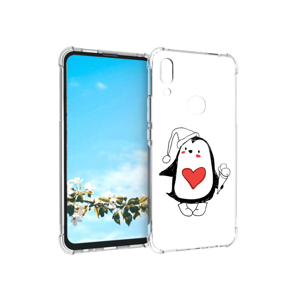 

Чехол MyPads Tocco для Huawei P Smart Z Пингвин с мороженым, Прозрачный, Tocco