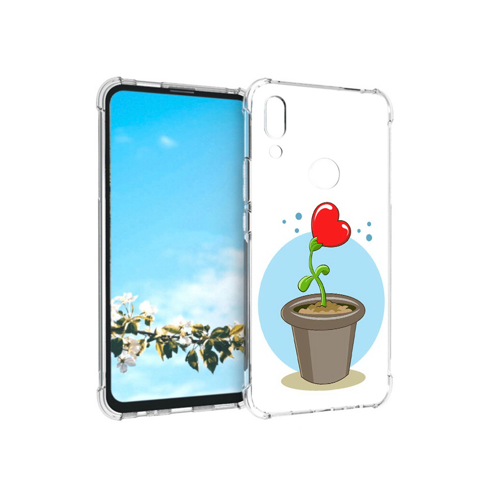 

Чехол MyPads Tocco для Huawei P Smart Z Растение любви 14 февраля, Прозрачный, Tocco
