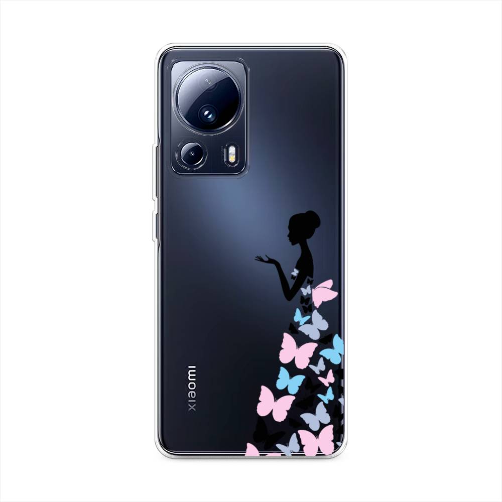 

Чехол Awog на Xiaomi 13 Lite "Платье из бабочек", Белый;розовый, 318150-1