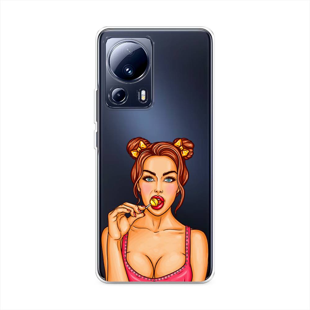 

Чехол Awog на Xiaomi 13 Lite "Вкусный леденец", Бежевый;коричневый;розовый, 318150-7