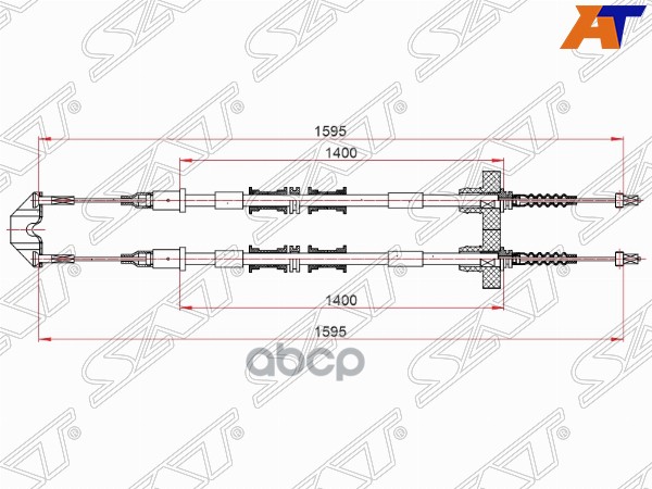 

Трос Ручного Тормоза Opel Astra G Rh/Lh 00-03 Sat арт. ST-52-0042