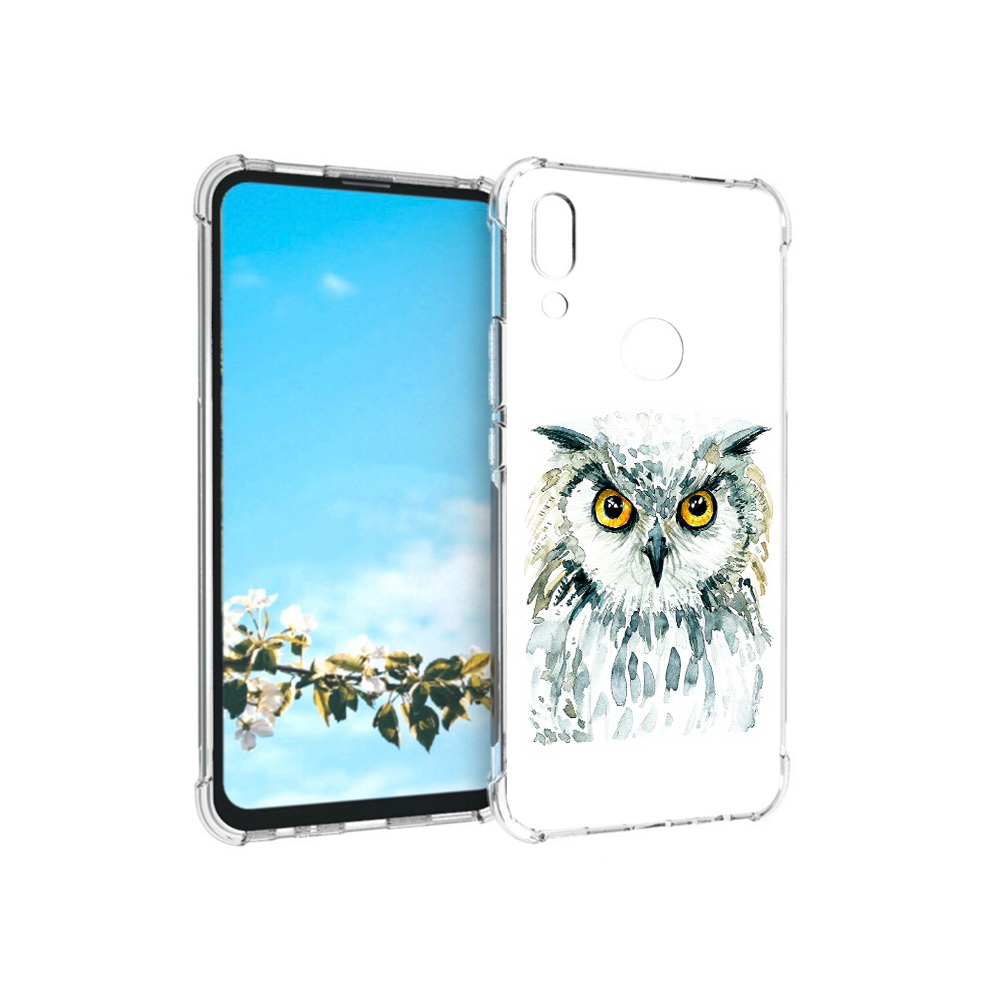 

Чехол MyPads Tocco для Huawei P Smart Z Серьезная сова, Прозрачный, Tocco