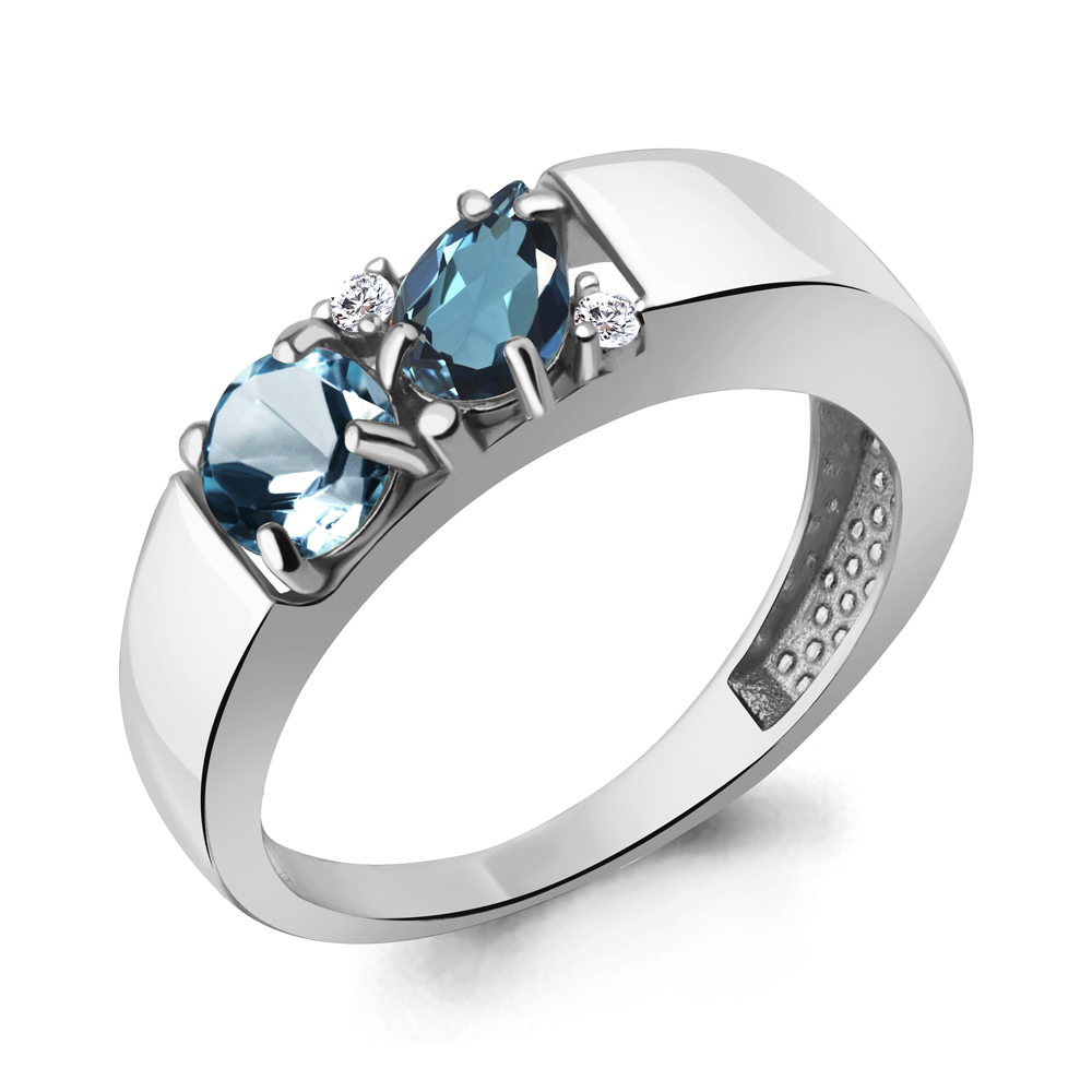 

Кольцо из серебра р. , AQUAMARINE 6974508А_925_р, 6974508А_925_р