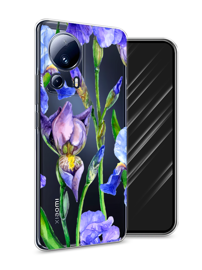

Чехол Awog на Xiaomi 13 Lite "Синие ирисы", Фиолетовый;голубой;зеленый, 318150-8