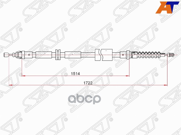 Трос Ручного Тормоза Ford Mondeo Sw 00-07 RhLh 200- Sat арт ST-52-0079 1400₽