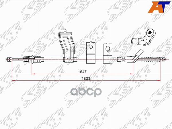 

Трос Ручного Тормоза Nissan Qashqai+2 Lh (Левый) 07-13 Sat St-52-0094