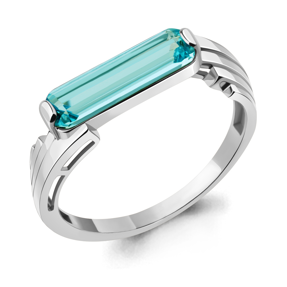 

Кольцо из серебра р. 17,5 AQUAMARINE 6976188_925_р, 6976188_925_р