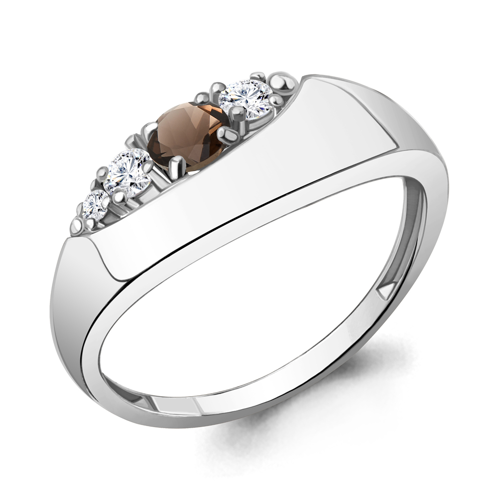 

Кольцо из серебра р. 18,5 AQUAMARINE 6975101А_925_р, 6975101А_925_р