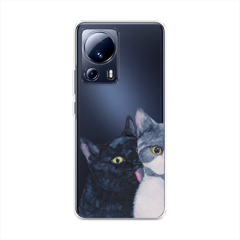 

Чехол Awog на Xiaomi 13 Lite "Кошачья любовь", Синий, 318150-1